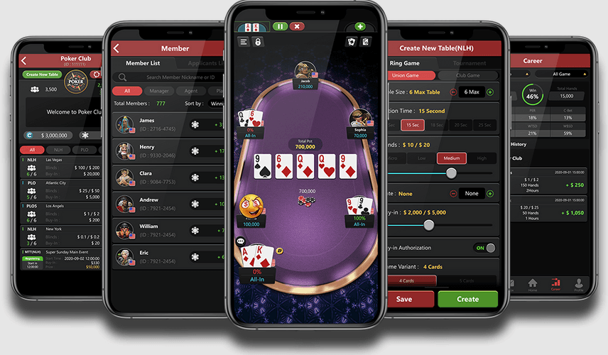ClubGG mobile poker app screenshot