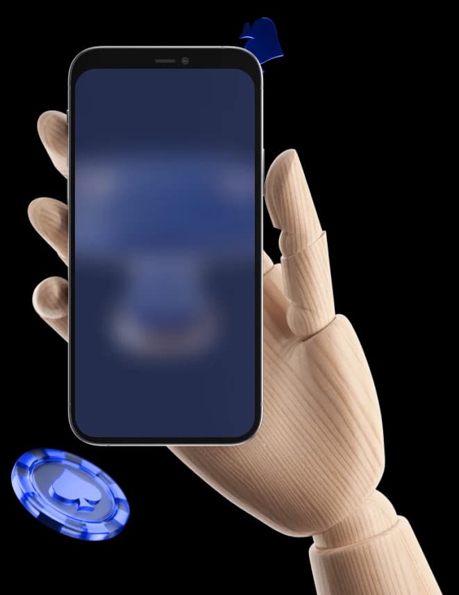 Hand holding phone