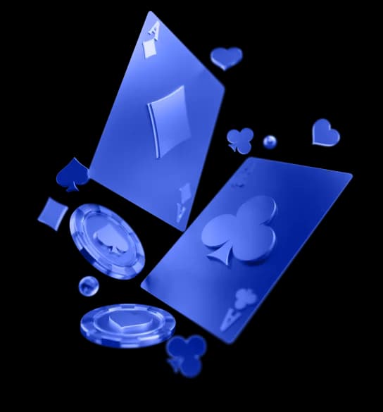 Playing cards decoration